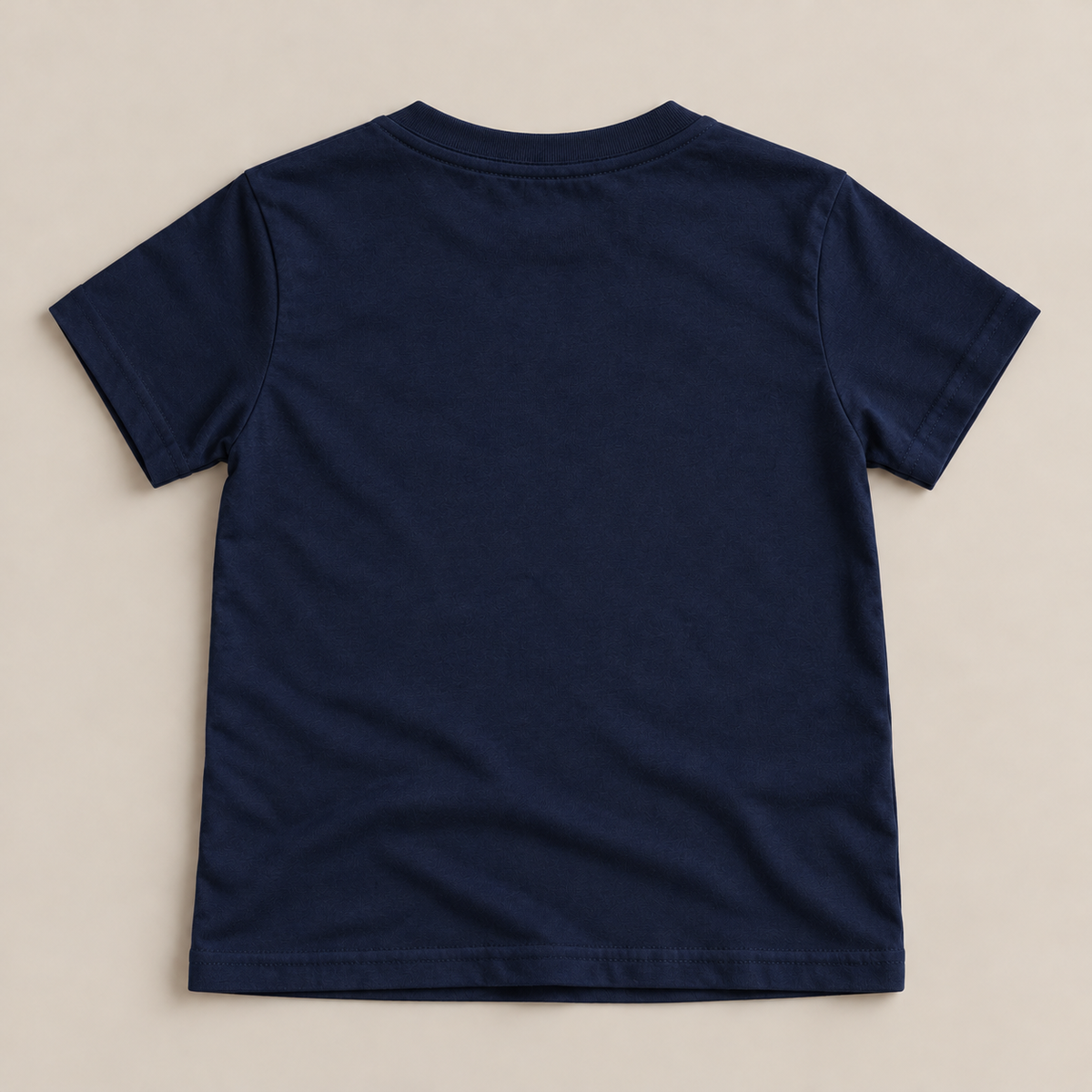 Jungle Mode kids graphic tee in Navy, blank back view