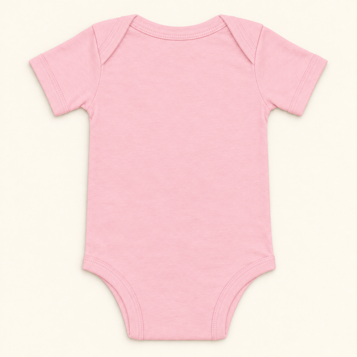 Blank back of the Pink Anti-Nap Nap Club baby bodysuit