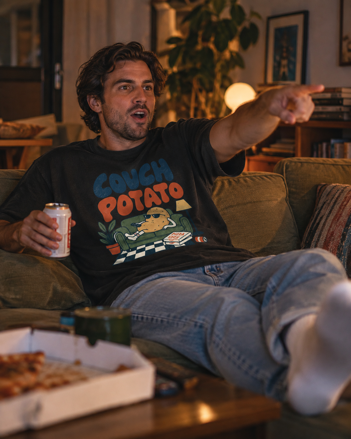 Couch Potato graphic tee lifestyle