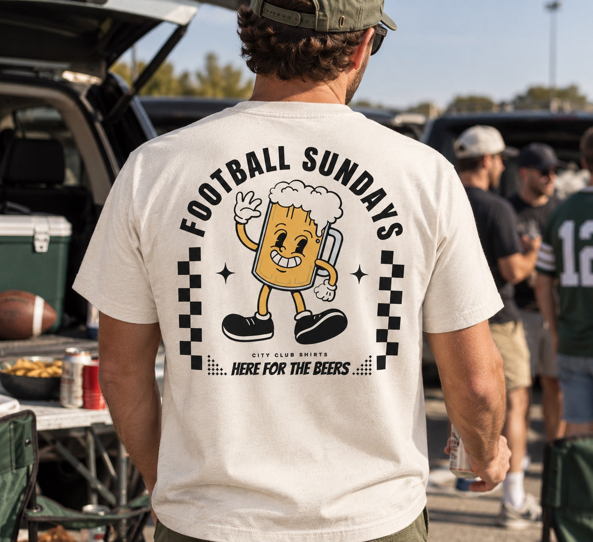 Football Sundays tailgate lifestyle back
