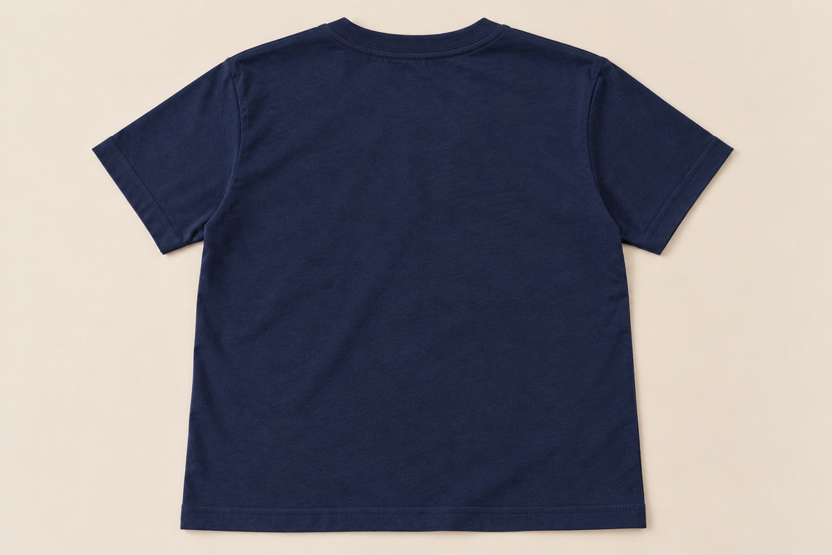 Fright Night kids navy T-shirt blank back