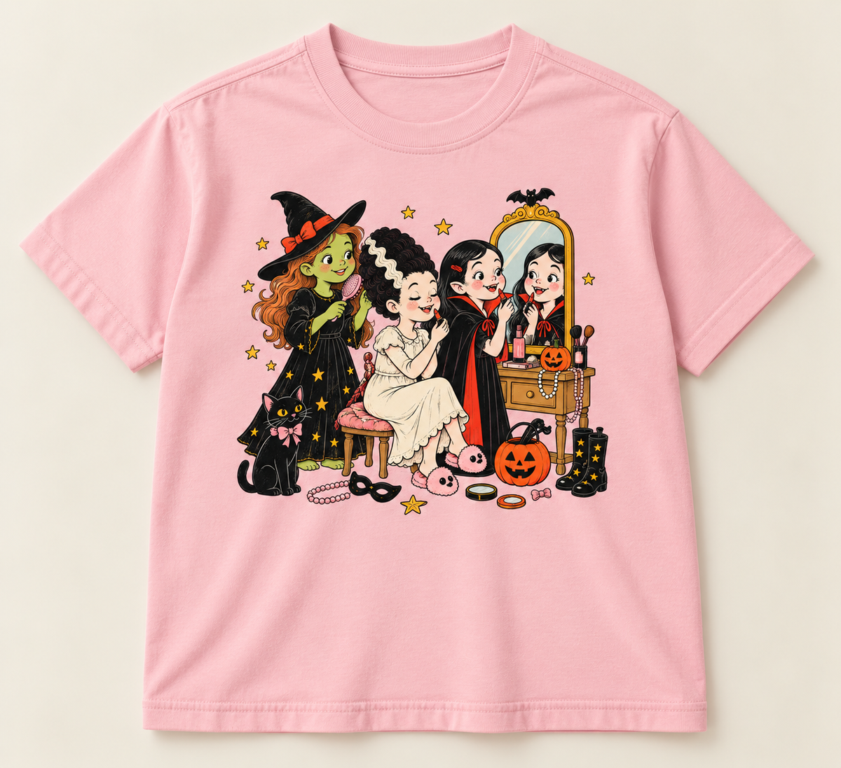 Girls Night kids Pink graphic T-shirt front