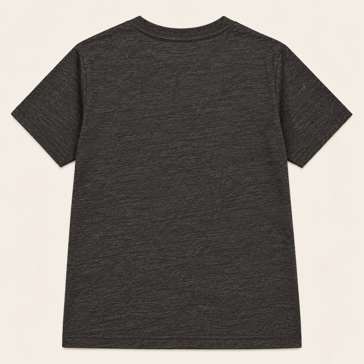 No Tricks, Just Treats dark grey heather kids T-shirt blank back