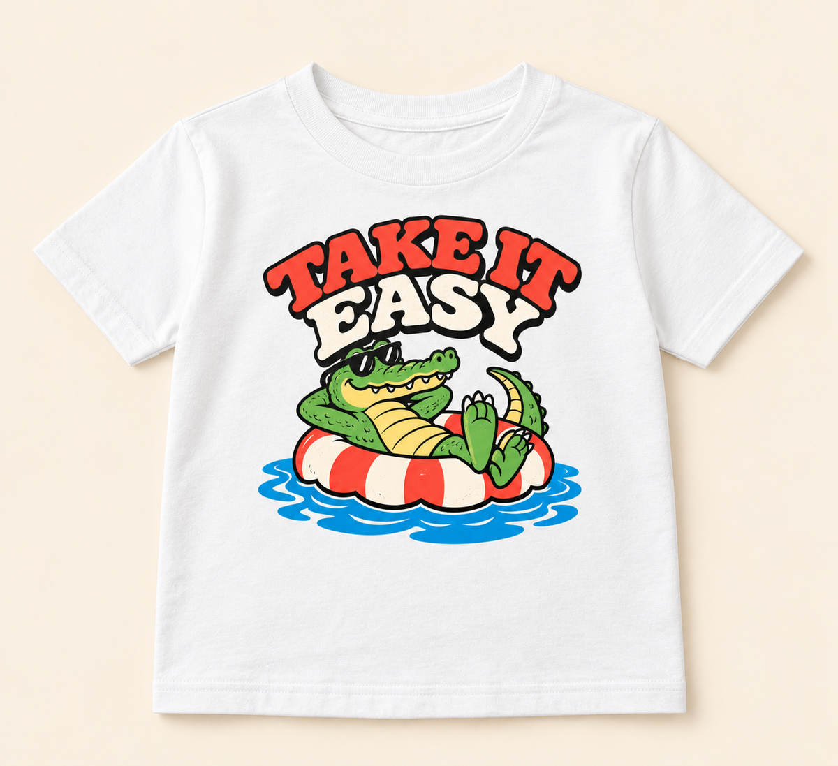 Take It Easy kids graphic tee in White
