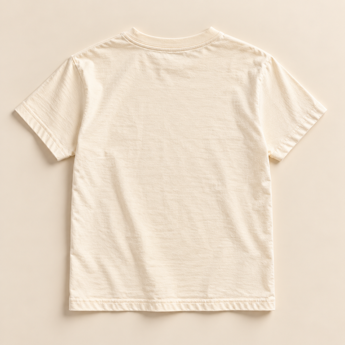 The Floor Is Lava natural youth tee blank back