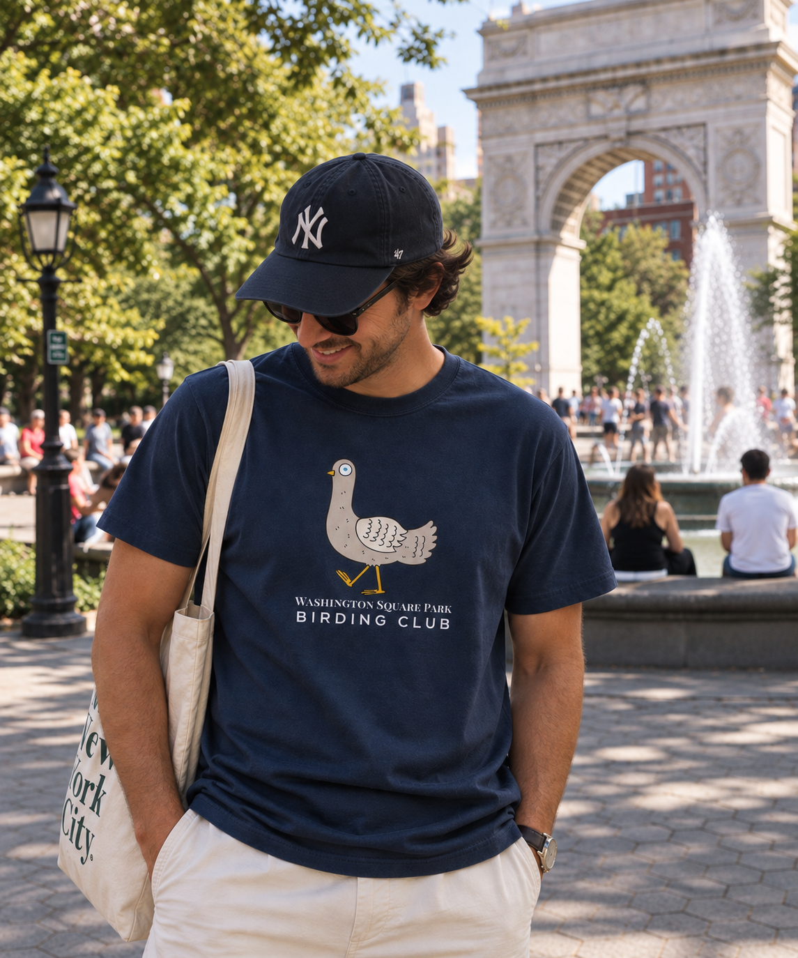 Washington Square Park Birding Club lifestyle in the park